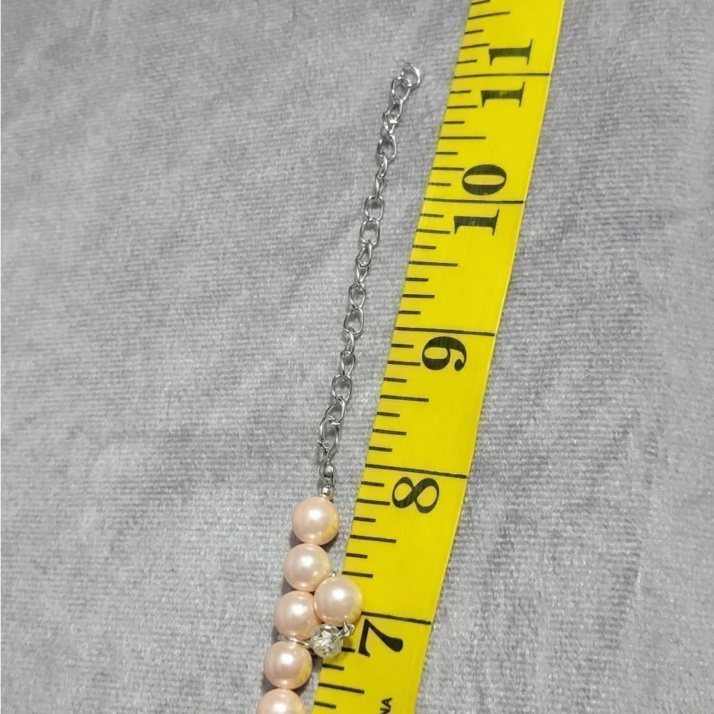 Peach Pearl Anklet or Bracelet‎